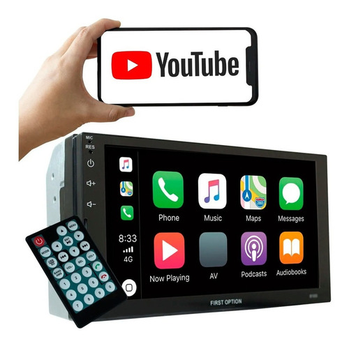 Central Multimídia Mp10 Android Carplay Android Wifi 2din Bt
