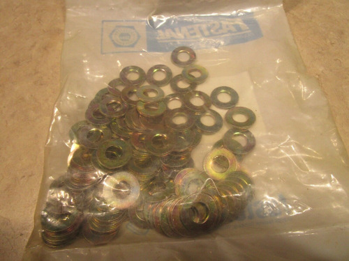 Bag Of 100 Fastenal 1133814 Sae Thru-hard 5/16 Yz Washer Bbz