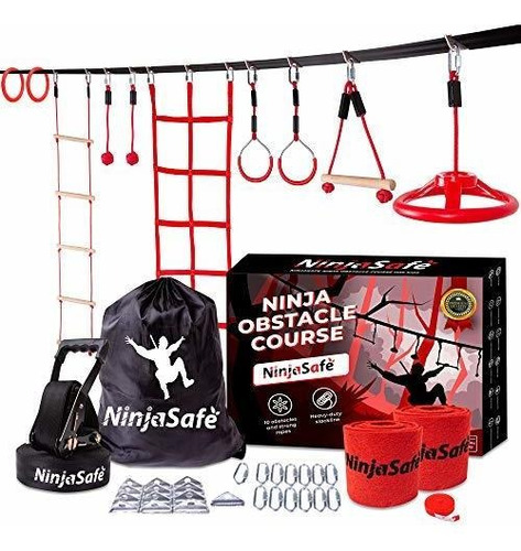 Curso De Obstáculos De Ninja Guerrero Para Niños Ninj...