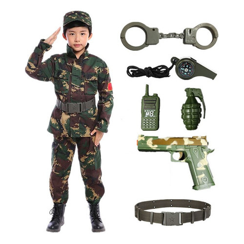 Disfraz De Soldado Para Niños Cos Fiesta Infantil Disfraz