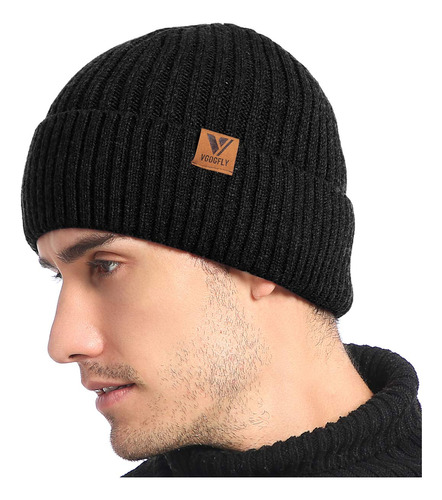 Vgogfly Gorro De Punto Holgado Con Forro Para Hombre, Gorro 