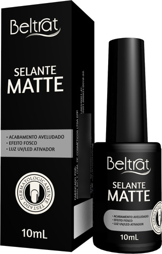 Selante Top Coat Matte Fosco Led/uv Beltrat 10ml - Promoção!