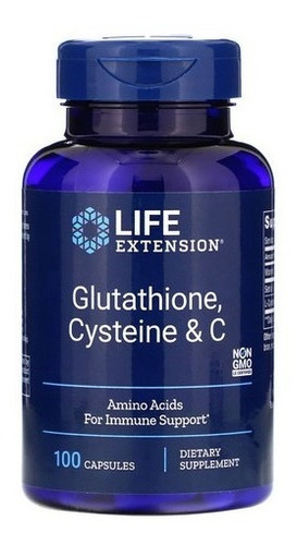 Glutatión Y Cisteína & C 750 Mg Life Extension100