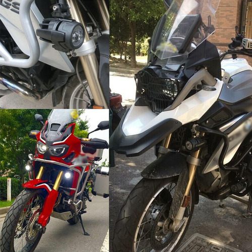 Imagen 7 de 10 de Par Faros Auxiliares Led Moto Bmw R1200gs Adv F800g