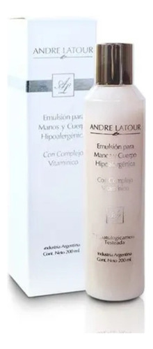  Andre Latour Emulsion Cuerpo Con Complejo Vitaminico 200ml Fragancia Sin fragancia