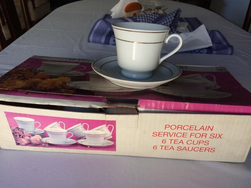 Juego De 12 Piezas Tazas De Te O Cafe Grande Porcelana China