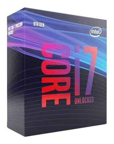 Processador gamer Intel Core i7-9700K BX80684I79700K de 8 núcleos e 3.6GHz de frequência com gráfica integrada