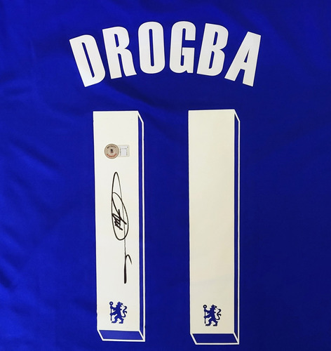 Jersey Autografiado Didier Drogba Chelsea 2011-12 Champions