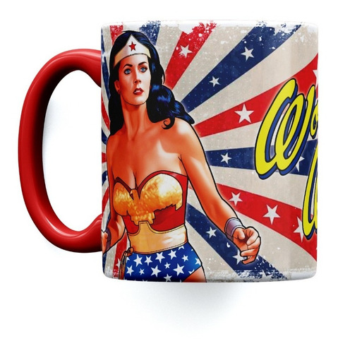 Taza Cerámica Mujer Maravilla Lynda Carter Wonder Woman Ur