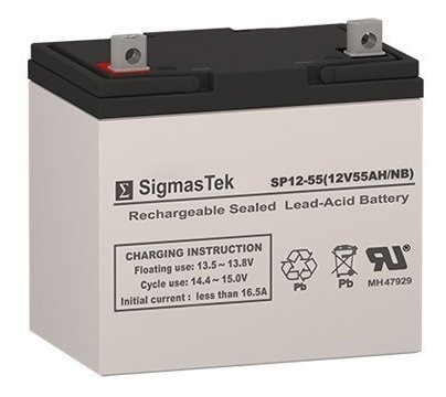 Bateria Repuesto Para Merits Mp1ix Sigmastek  12 V 55 Ah