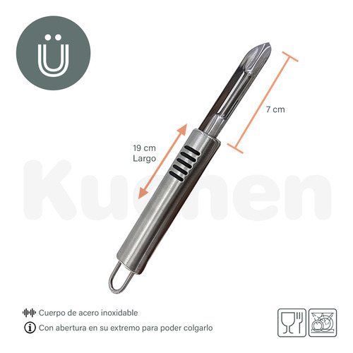 Pelapapa Vertical Acero Inoxidable