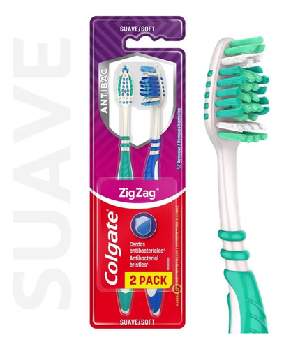 Cepillo De Diente Colgate Zigzag Pack X 2