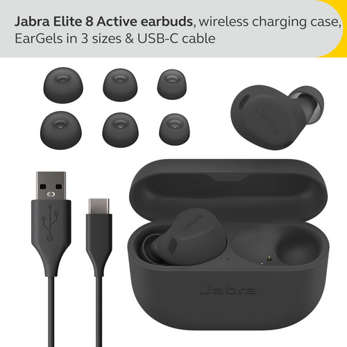 Audífonos Jabra Elite 8 Active Inalámbricos Gris Oscuro