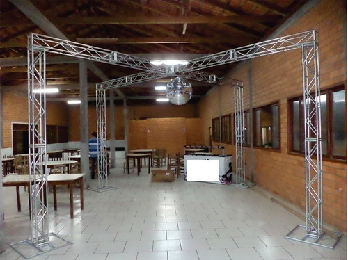 Imagem 2 de 7 de Treliças Kit Trave Box Truss Q20 Aço 3x6m Em X - Lourenço
