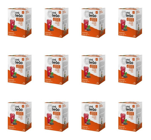 Imagem 1 de 1 de Leão Cold Brew Mate/gros Negra Chá Gelado C/10 (kit C/12)