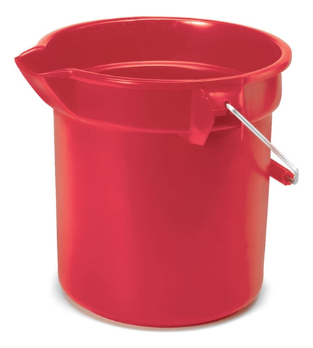 Cubeta Brute Redonda Rubbermaid, 13.2 Lt, Color Rojo