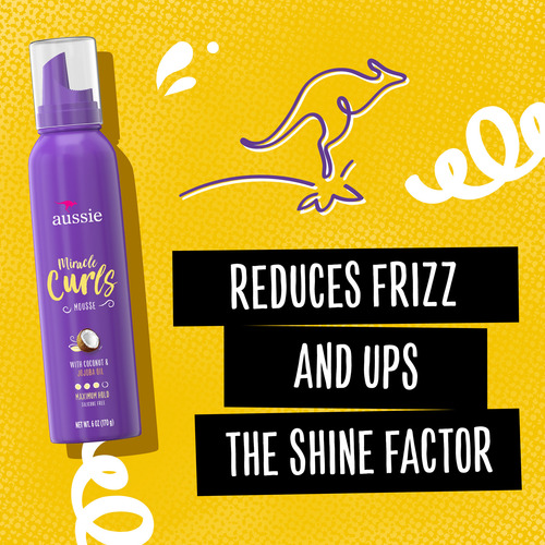 Mousse Modeladora Aussie Miracle Curls Para Cachos 170g