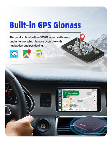 Sistema Coche Carlinkit Carplay Ai Box Android 8+128 G