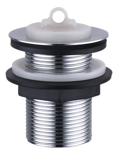 Kit Para Banheiro Torneira Bica Alta Aço Escovado + Válvula 1 1/4 Metal Cromada + Engate Flexivel + Sifão Beltempo