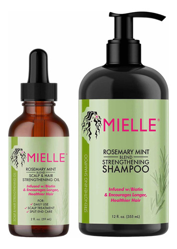 Mielle Organics Aceite Fortalecedor Romero Y Shampoo
