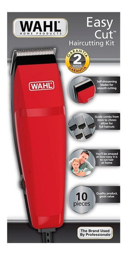 Cortadora de pelo Wahl Home Easy Cut roja 220V
