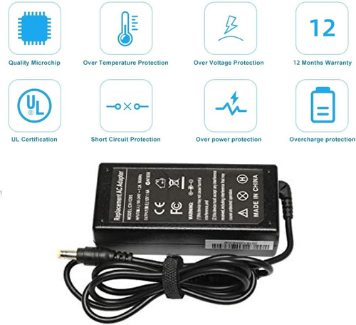 12v Ac Monitor Adapter For Insignia Led Hdtv Hd Tv Dvd 19 20