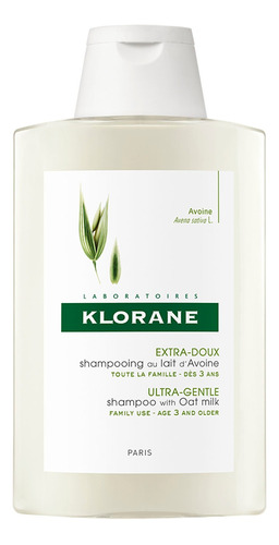 Shampoo Klorane Leche de Avena en frasco de 200mL por 1 unidad