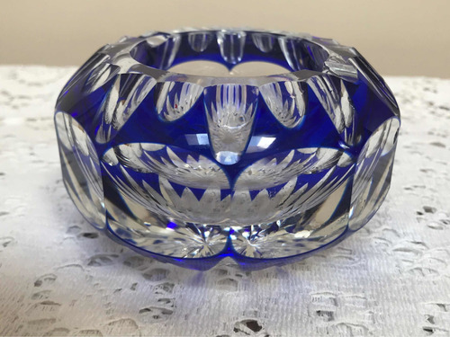 Cenicero Cristal Azul