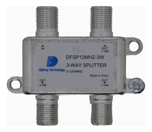 Splitter Coaxial Defang Technology 1x3 - Cable - Tv