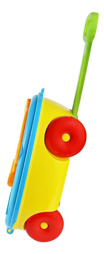Baúl didáctico de juguete para niños con piezas de montaje de pequeños monos de colores