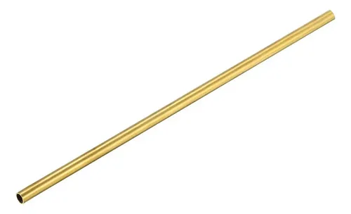 Tubo De Latón Redondo 8mm X 1mm X 300mm - Sin Costuras, Para Manualidades, Modelos, Reparaciones