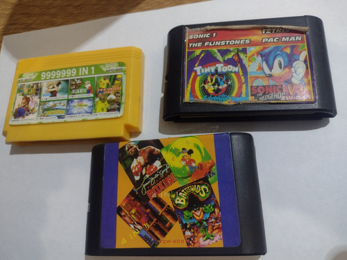 Lote De 3 Cartuchos Video Juegos (Usado)