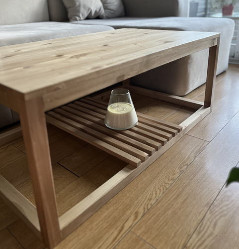 Mesa Ratona Rectangular Madera Álamo, Mesa Madera