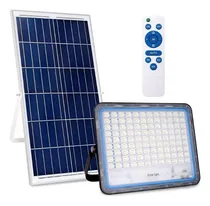Comprar Foco Led Panel Solar 200w Con Sensor Y Control Remoto