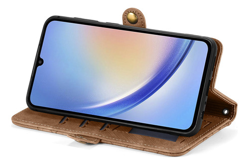 Funda Para Samsung Galaxy A05/a05s/a12 5g, Pulsera De Piel Con Cremallera, A Prueba De Golpes, Funda Protectora