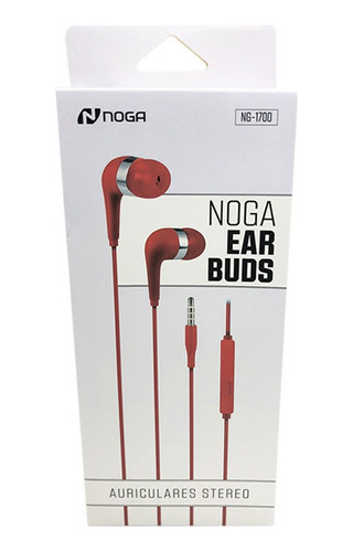 Auricular Noganet Ng-1700 In Ear Rojo