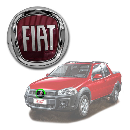 Emblema Fiat Grade Dianteira Original Strada 2013