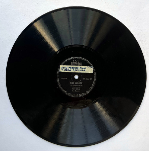 Tito Madi 78rpm Fumaça Nos Olhos E Rio Triste - Raríssimo