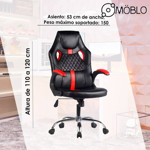 Sillón Gamer Playstation Silla Gaming Pc Oficina Reforzado