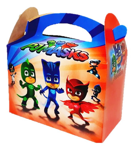 Cajita Feliz De Pj Mask X12 Fiesta Arlequín