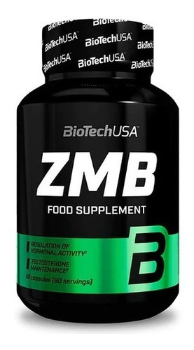 Zmb Zinc Magnesio Y B6 60 Capsulas  Biotech Usa