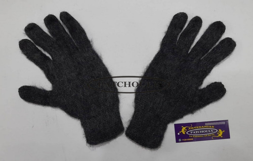 Imagen 3 de 3 de Guantes Lana De Alpaca Con Dedos Color Liso Adulto Unisex