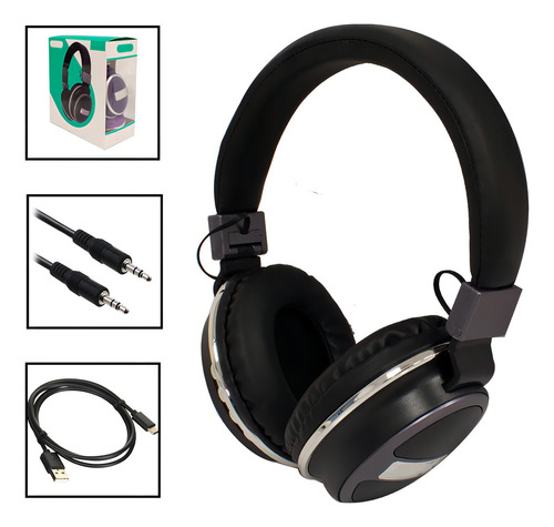 Audífonos Inalámbricos Diadema Bluetooth Buytiti Audst560 Color Negro