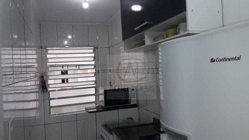 Imagem 15 de 19 de Kitnet Revertido Pra 2 Dormitórios, Na Quadra Da Praia, Com Vaga Coletiva, À Venda, 44 M² Por R$ 260.000 - Ponta Da Praia - Santos/sp - Kn0243