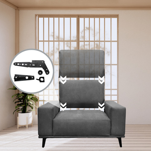 Mecanismo Herraje Para Desmontar Respaldo Sillón Reclinable