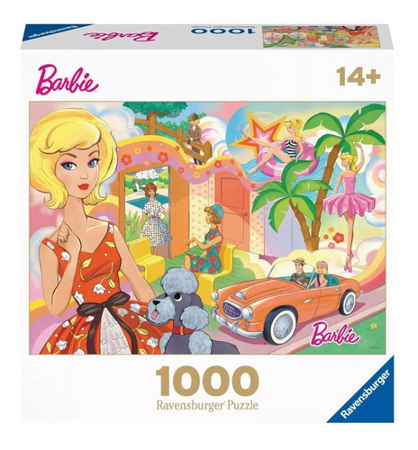 Rompecabezas Barbie Vintage 1,000 Piezas 70 X 50 Cm