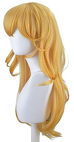Peluca De Peach Para Cosplay, Princesa, Melocotón, Coron