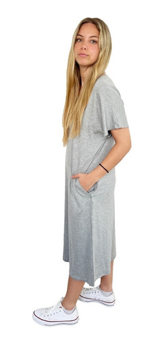 Imagen 2 de 10 de Vestido Basic Gris