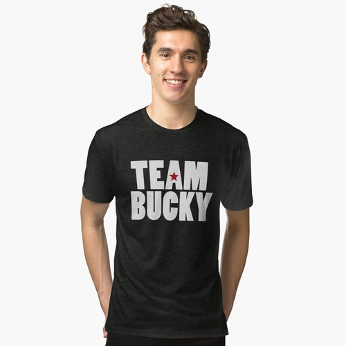 Polera Extra Grande Team Bucky Capitan America Marvel H 
