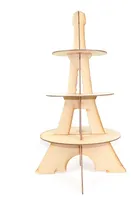 Comprar Base Cupcakes 3 Pisos Torre Eiffel Redonda Mdf Centro Mesa